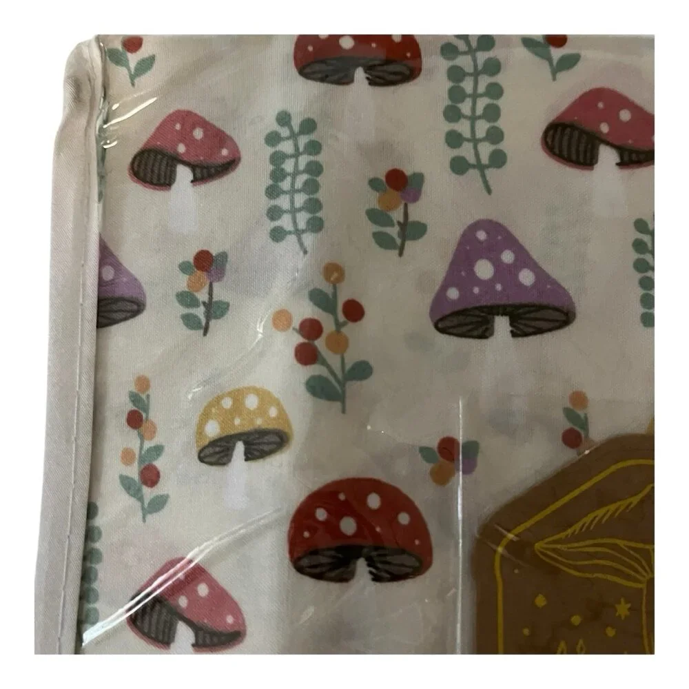 Enchanted Sheet Set Twin XL All‎ Over Colorful Mushroom Print Retro 70s Whimsy